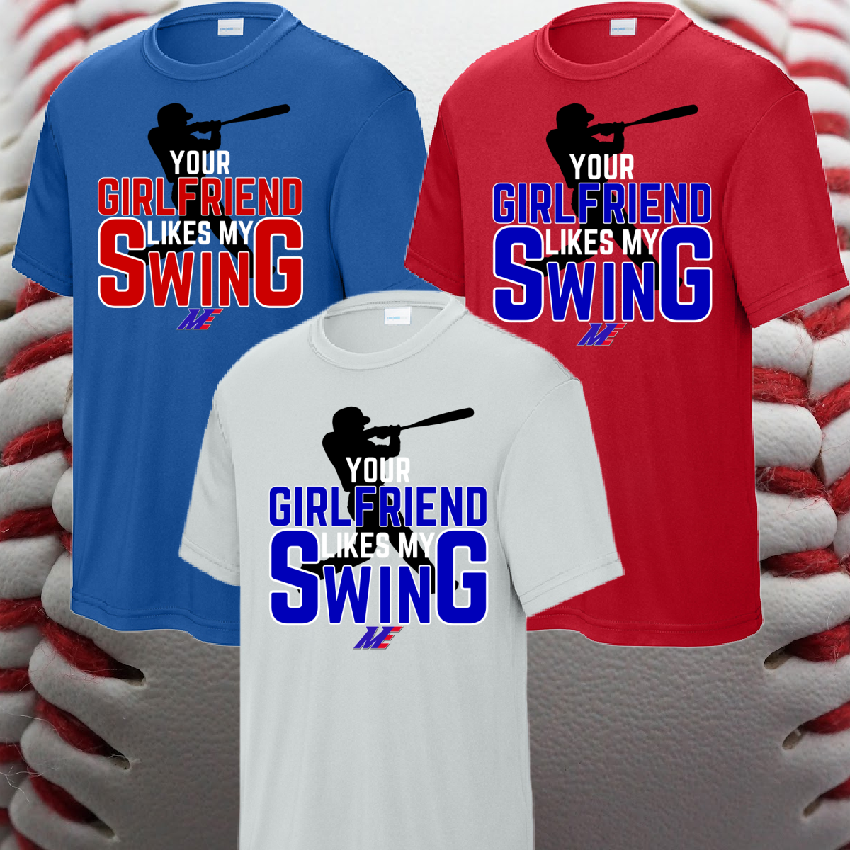 Midland Explorers - Your Girlfriend Likes My Swing Performance Tee (Youth & Adult)