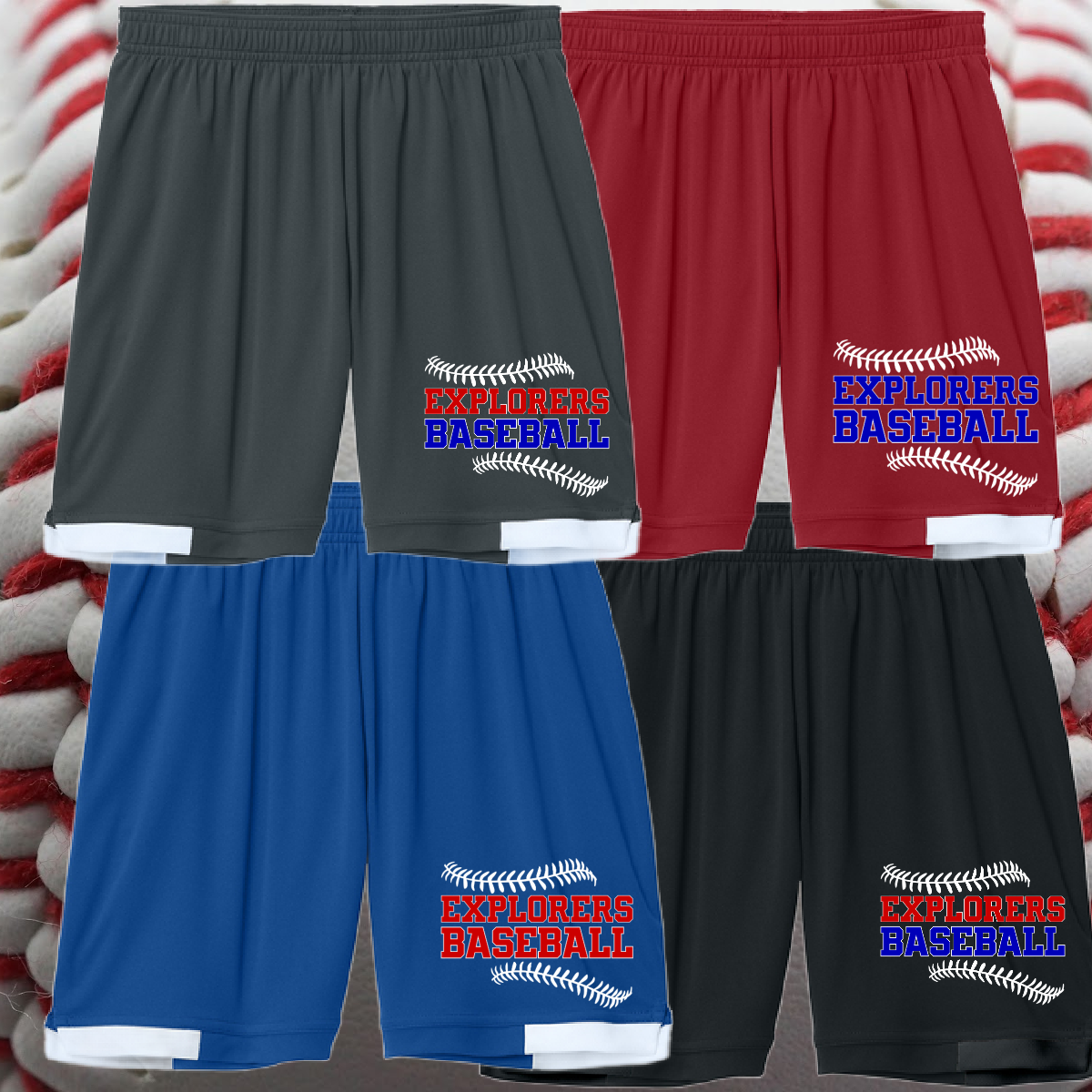 Midland Explorers - Stitches Logo Performance Shorts