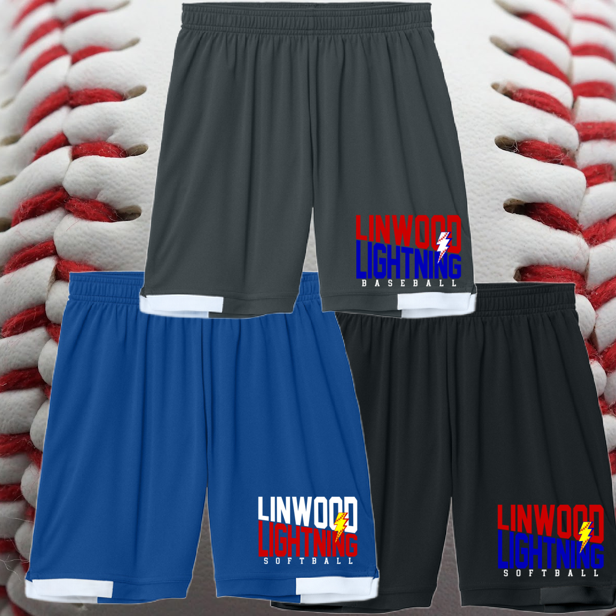 Linwood Lightning - Angled Logo Performance Shorts