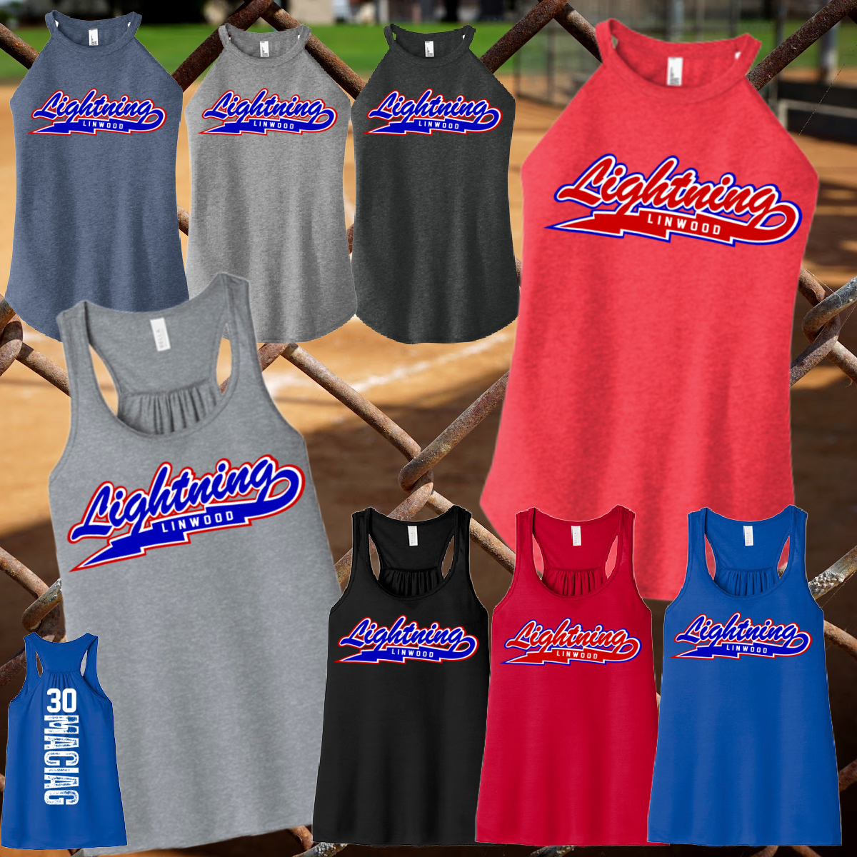 Linwood Lightning - Logo Tank