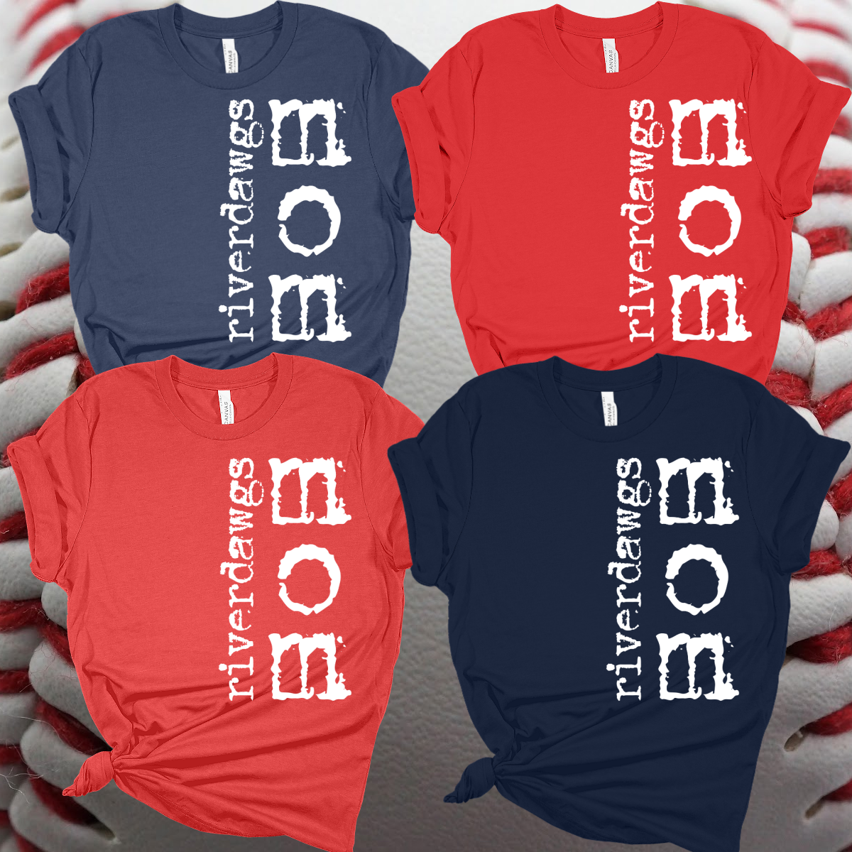 Saginaw Bay Riverdawgs - Vintage Typography Mom Tee