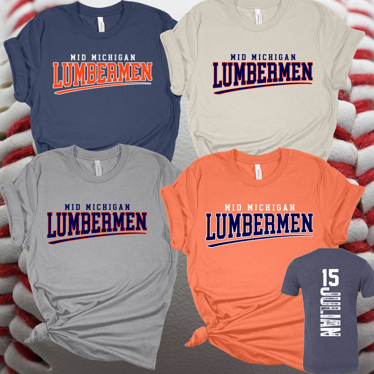 Mid Michigan Lumbermen - Swoosh Logo Tee (Youth & Adult Sizes)