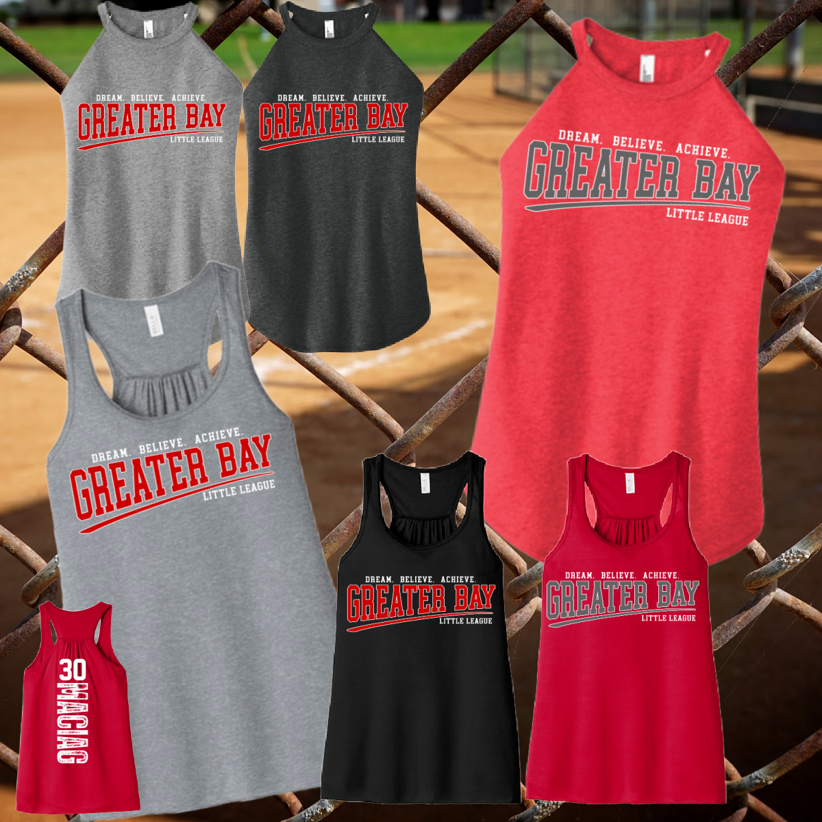 Greater Bay Little League - Swoosh Logo Tank