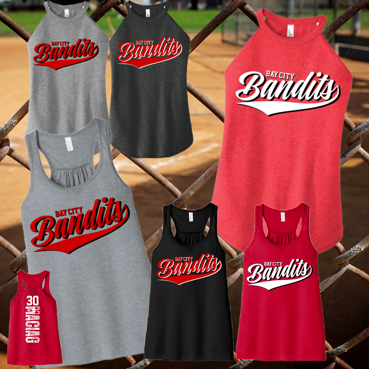 Bay City Bandits - Swoosh Logo Tank