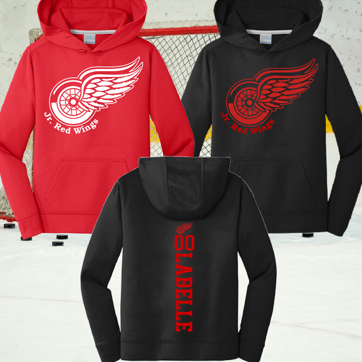 Detroit Jr. Hockey Performance Hoodie (Youth & Adult)