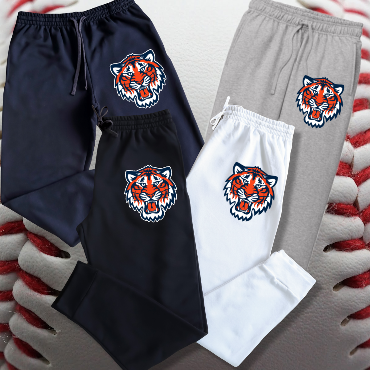 Detroit Baseball - Logo Tiger Face Basic Jogger (Youth & Adult)
