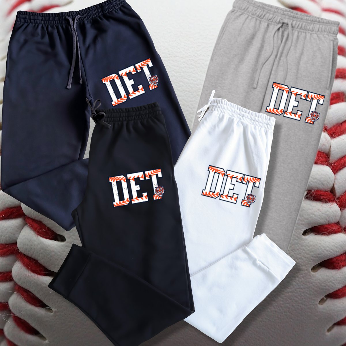Detroit Baseball - D E T Basic Jogger (Youth & Adult)