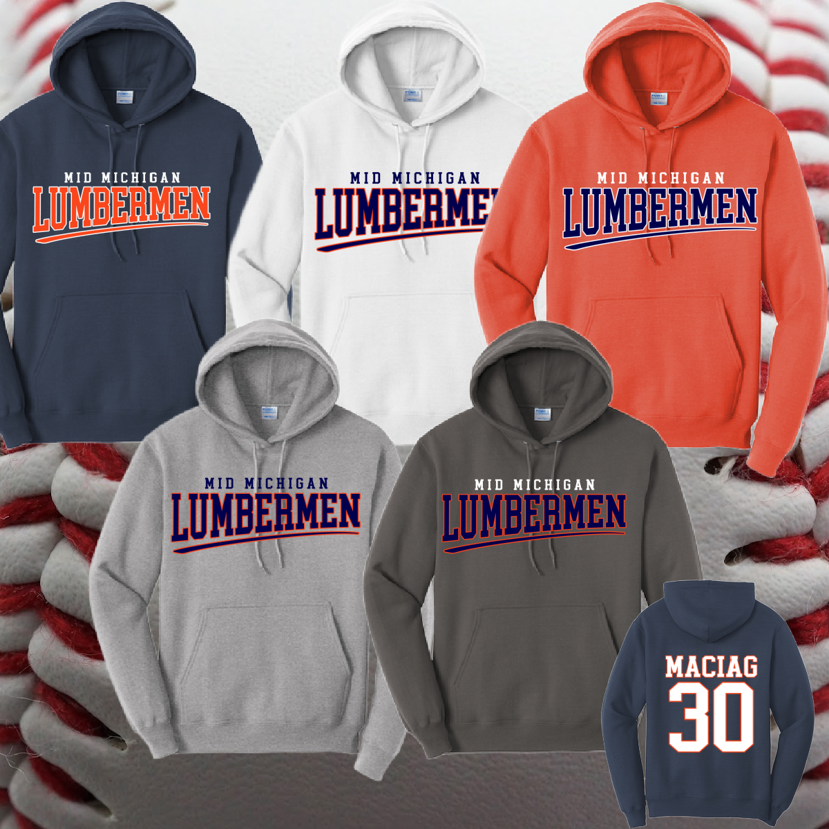 Mid Michigan Lumbermen - Swoosh Logo Basic Sweatshirt (Youth & Adult)
