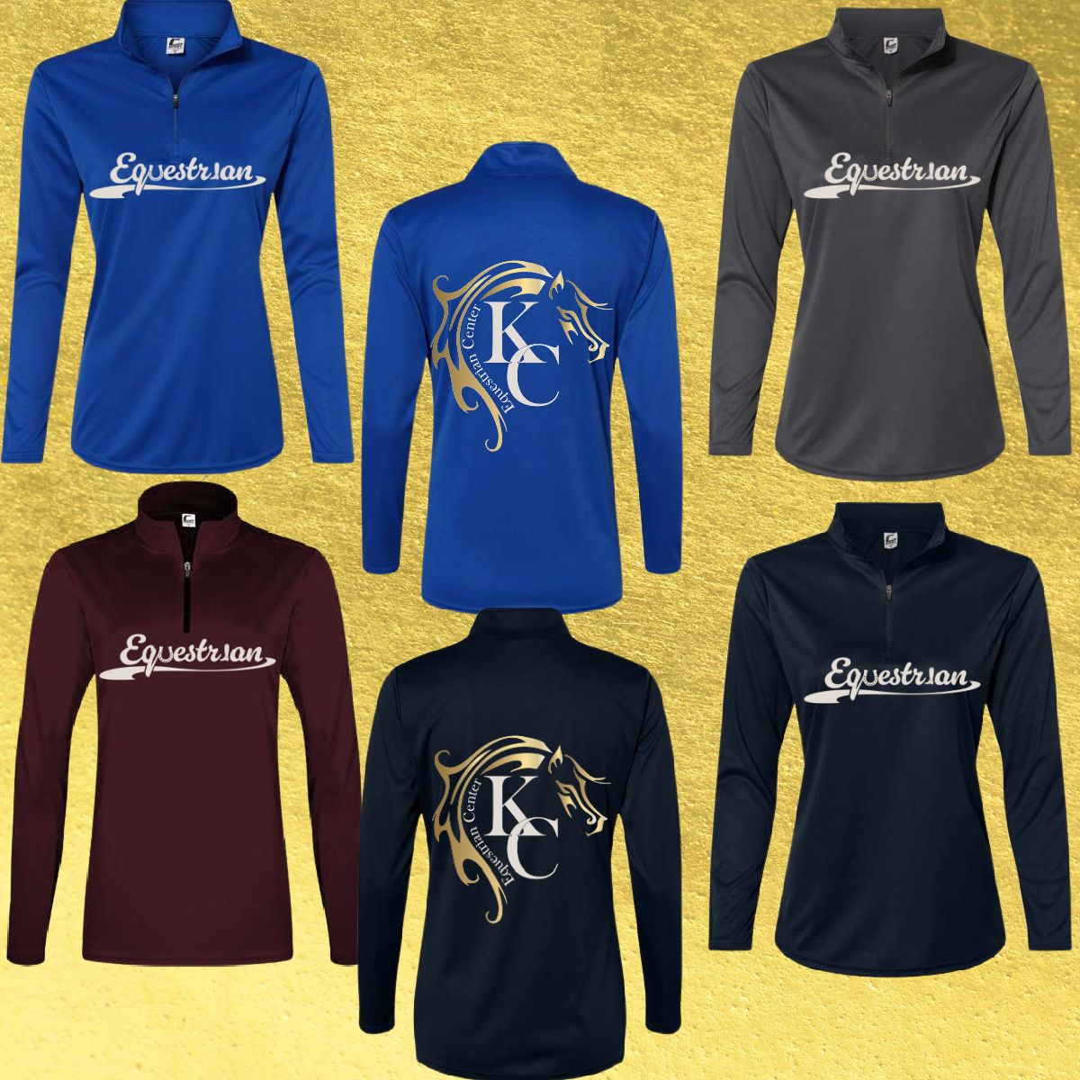 KC Equestrian Center - Quarter Zip Pullover