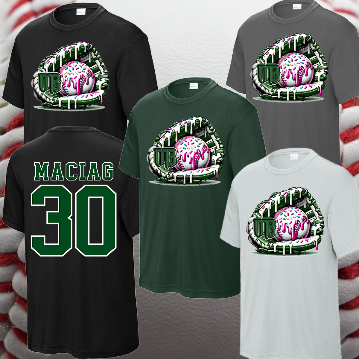 Michigan Batmen - Ice Cream Drip Glove Performance Tee (Youth & Adult)