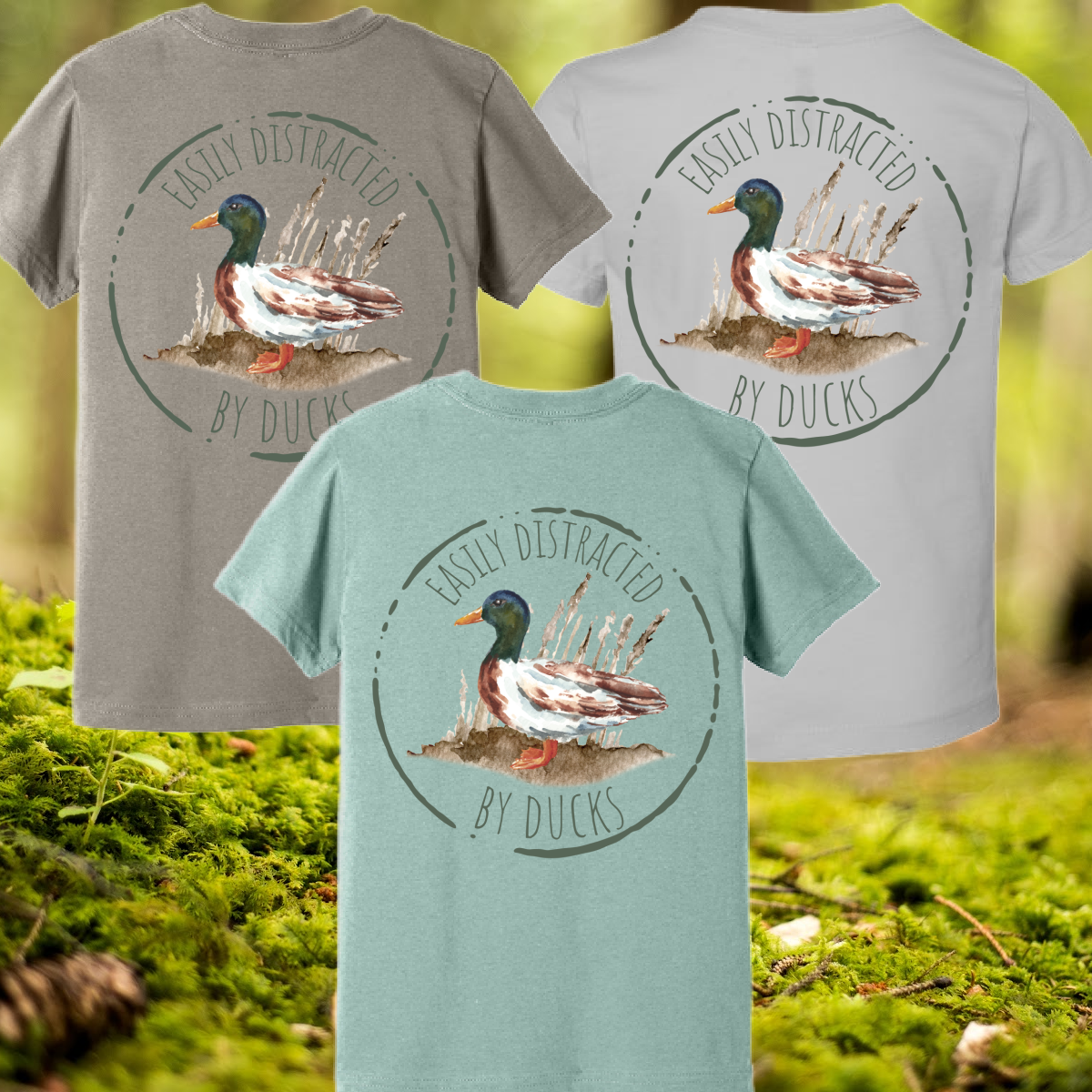 Great Lakes Boys - Easily Distracted By Ducks Premium Tee (Toddler, Youth & Adult)