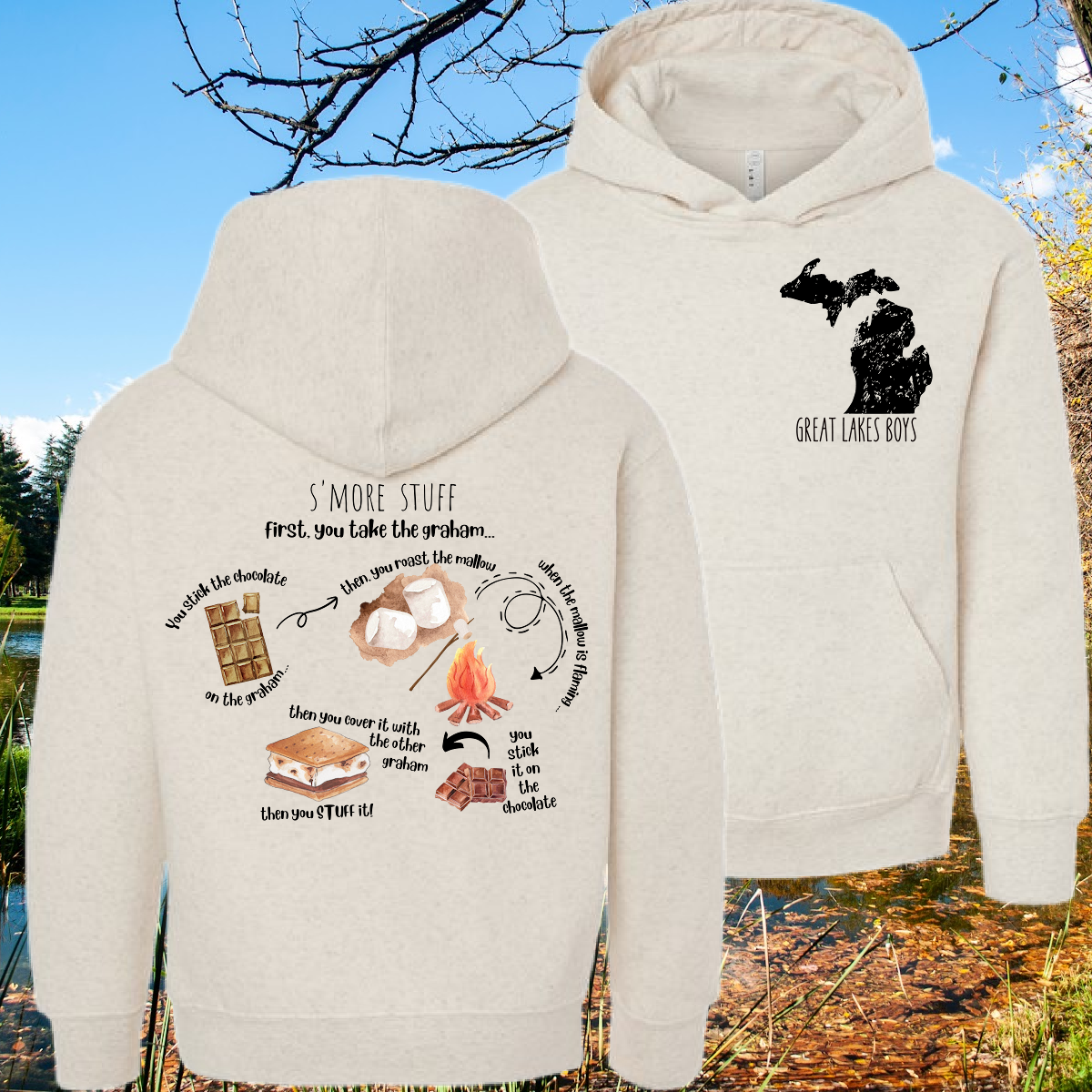 Great Lakes Boys - S'more Stuff Hooded Sweatshirt (Toddler, Youth & Adult)
