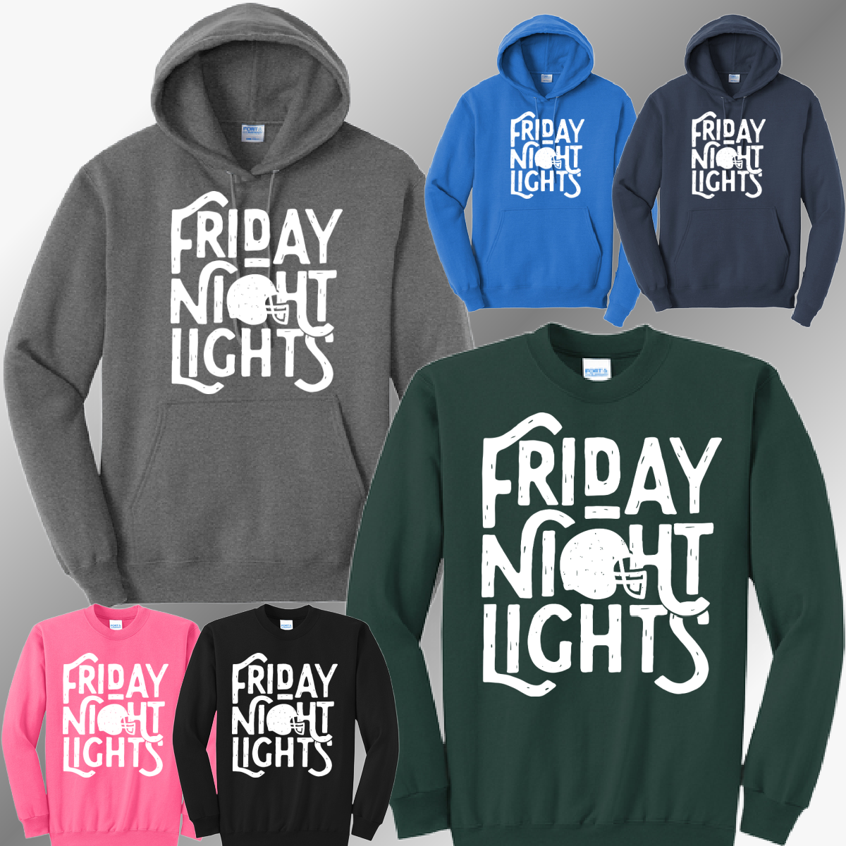 Football - Friday Night Lights Sweatshirt (White Ink)