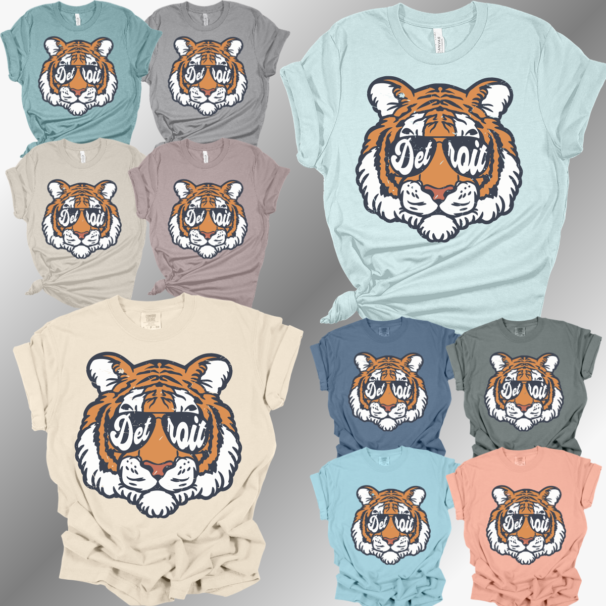 Detroit Baseball - Vintage Tiger Face Tee