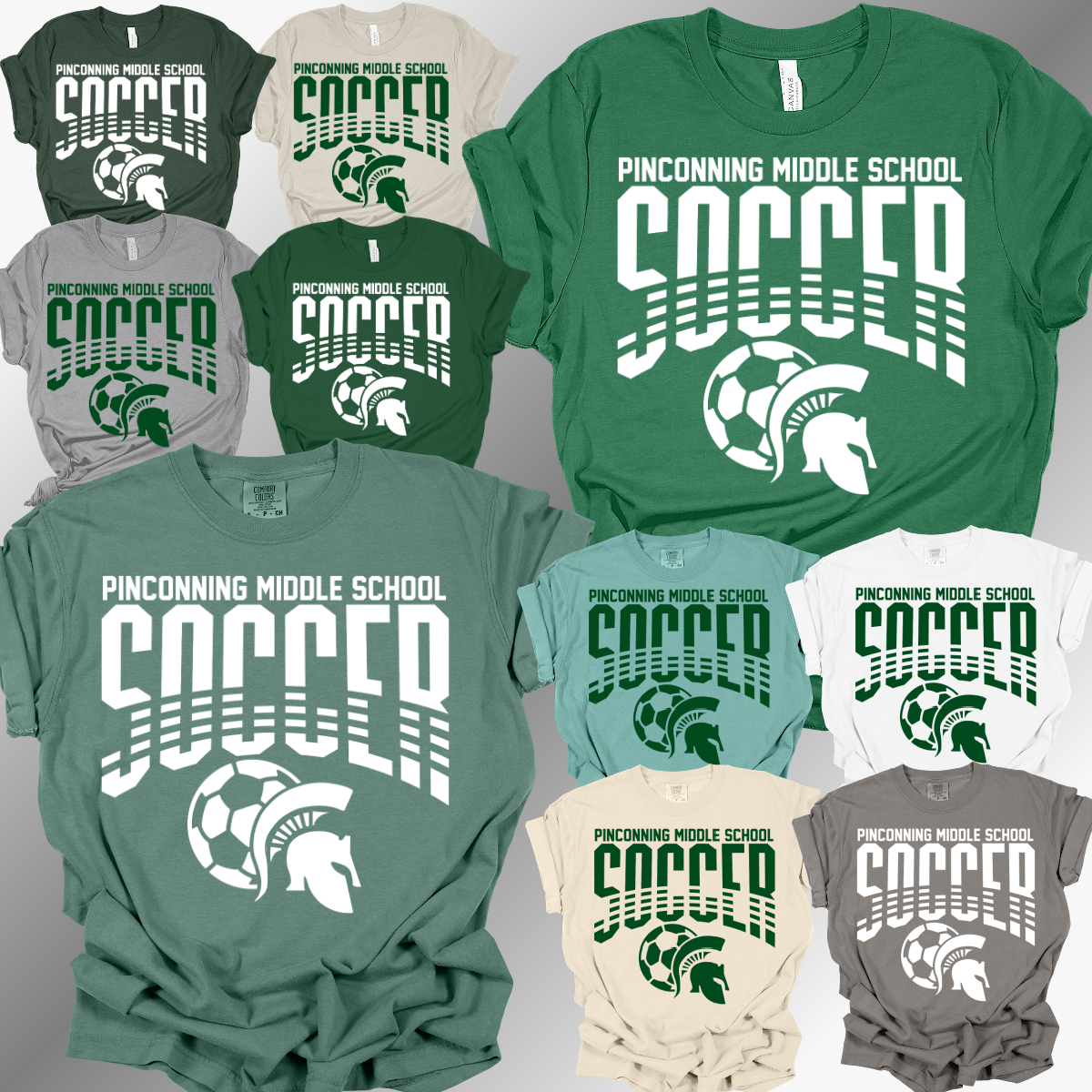 Pinconning Spartans - Middle School Soccer Tee (Adult)