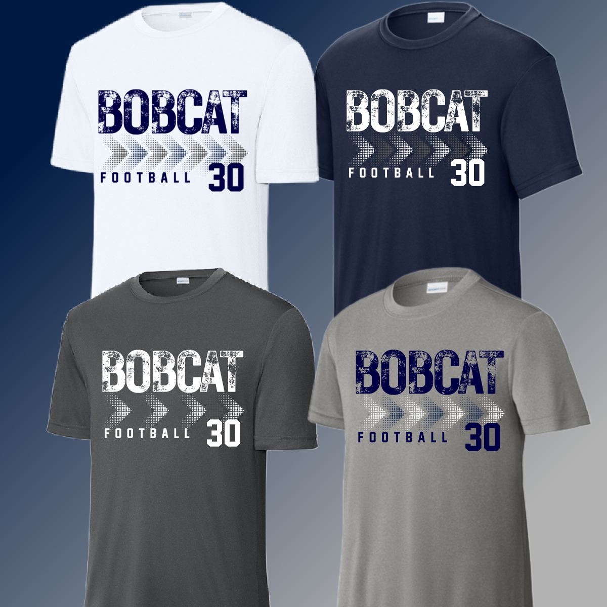 Bobcat Football - Dri Fit Tee (Youth & Adult)