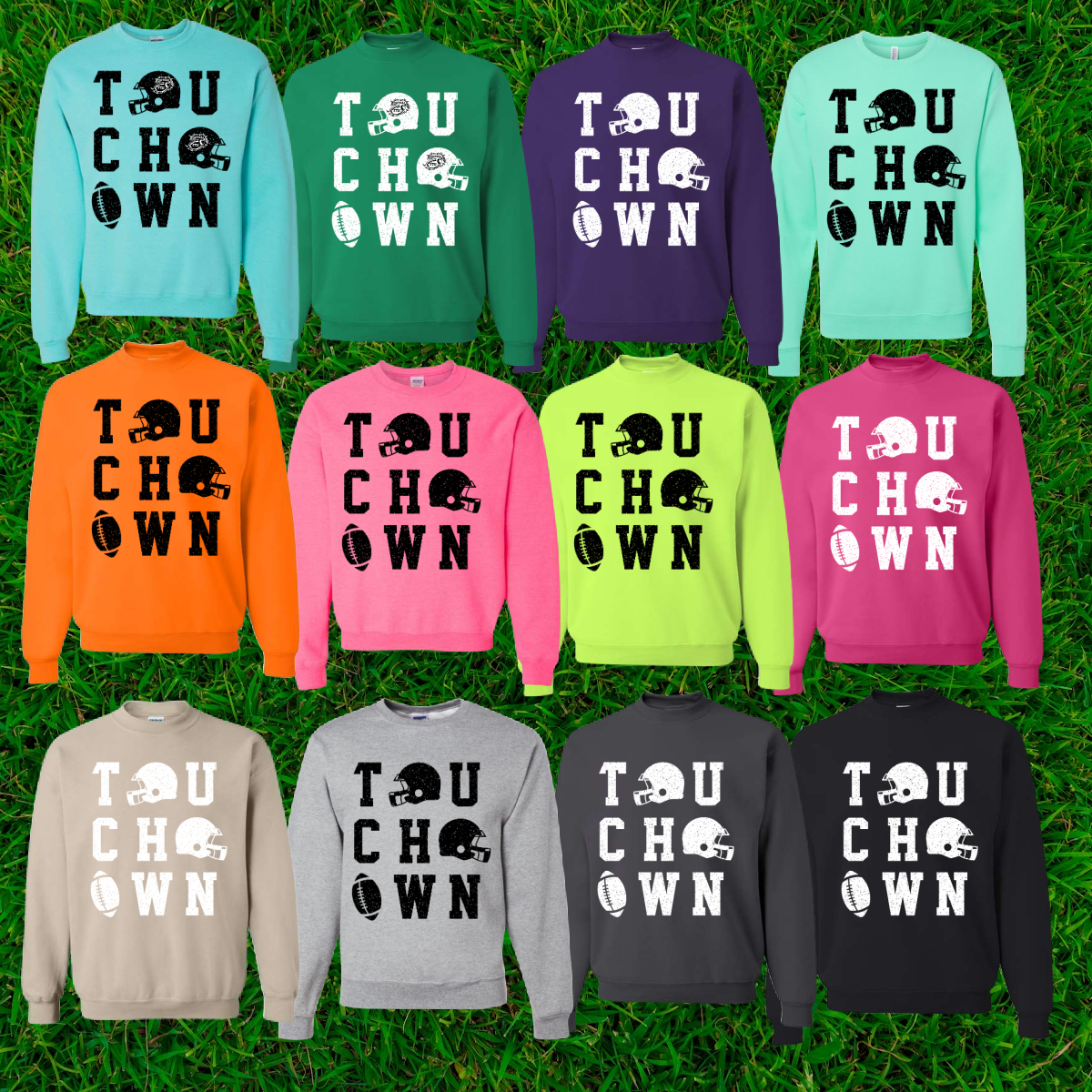 FTH Football - Touchdown Crewneck (Adult) - MADE TO ORDER/TWO WEEKS
