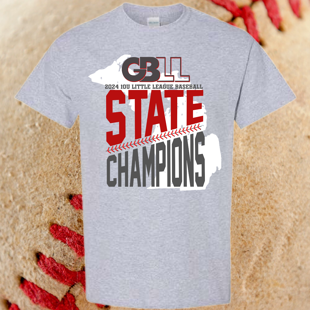 2024 GBLL 10U State Champs - Standard Tees (Youth & Adult)
