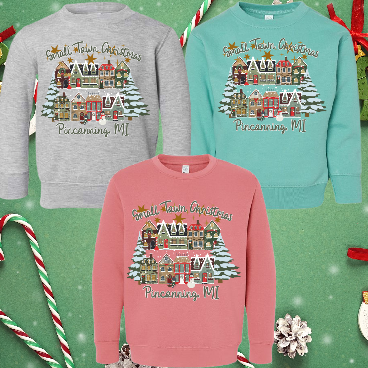 Small Town Christmas (Customizable with Your City!) - Youth Sizes