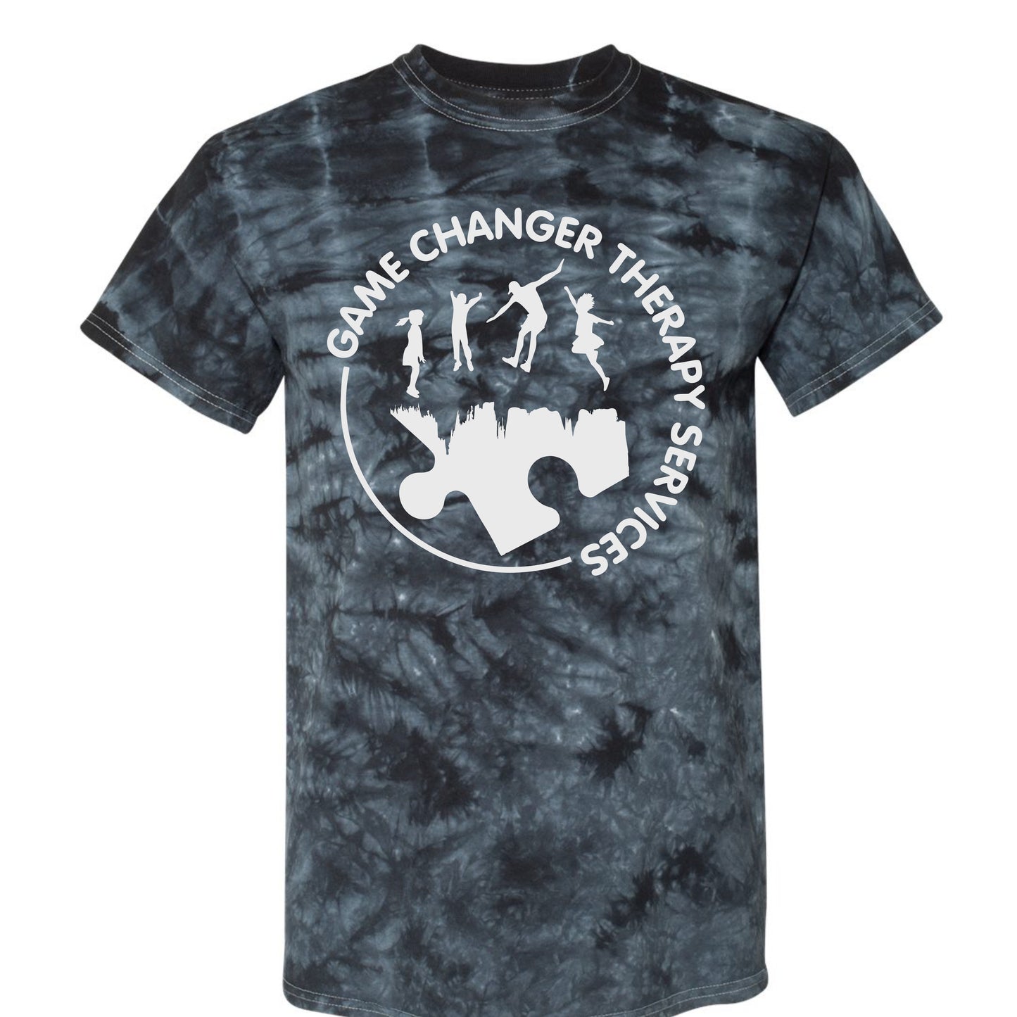 Game Changer Therapy Services Crystal Tie Dye Tee - White Logo