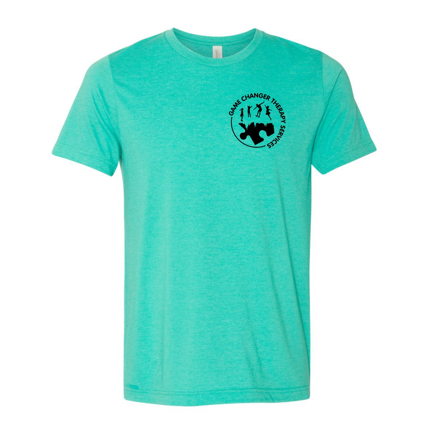 Game Changer Therapy Services Short Sleeve Tee Summer Colors - Black Logo