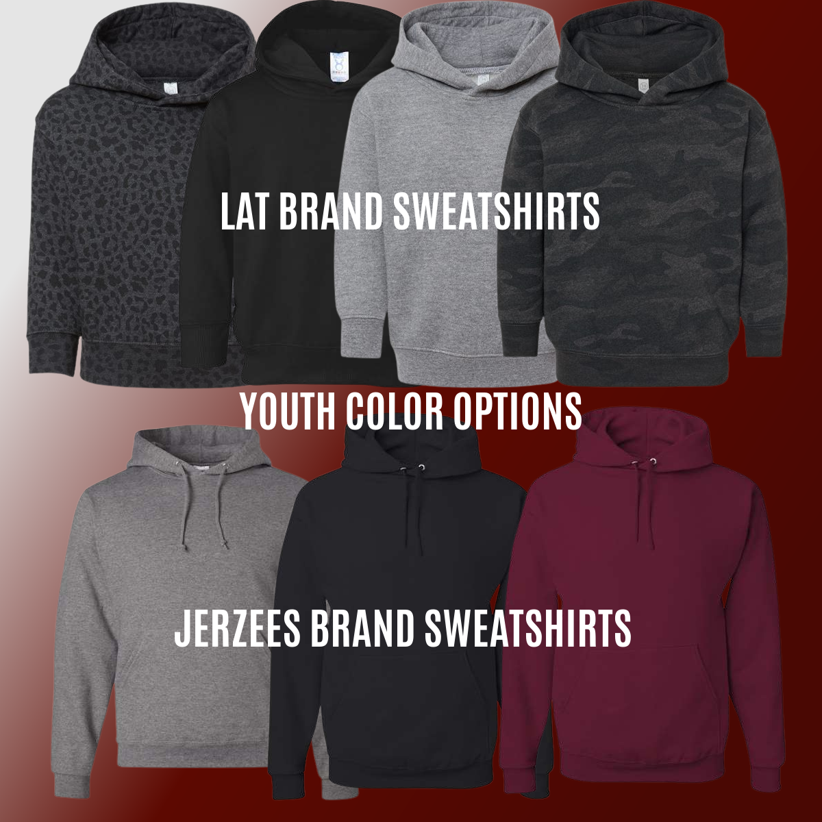 St. John's Eagles - Distressed Block Sweatshirt (Youth & Adult Sizes Available)