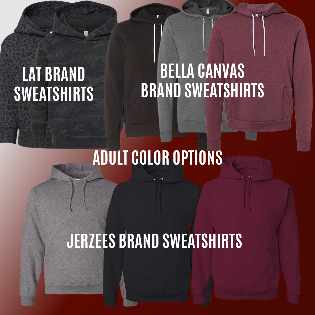 St. John's Eagles - Distressed Block Sweatshirt (Youth & Adult Sizes Available)