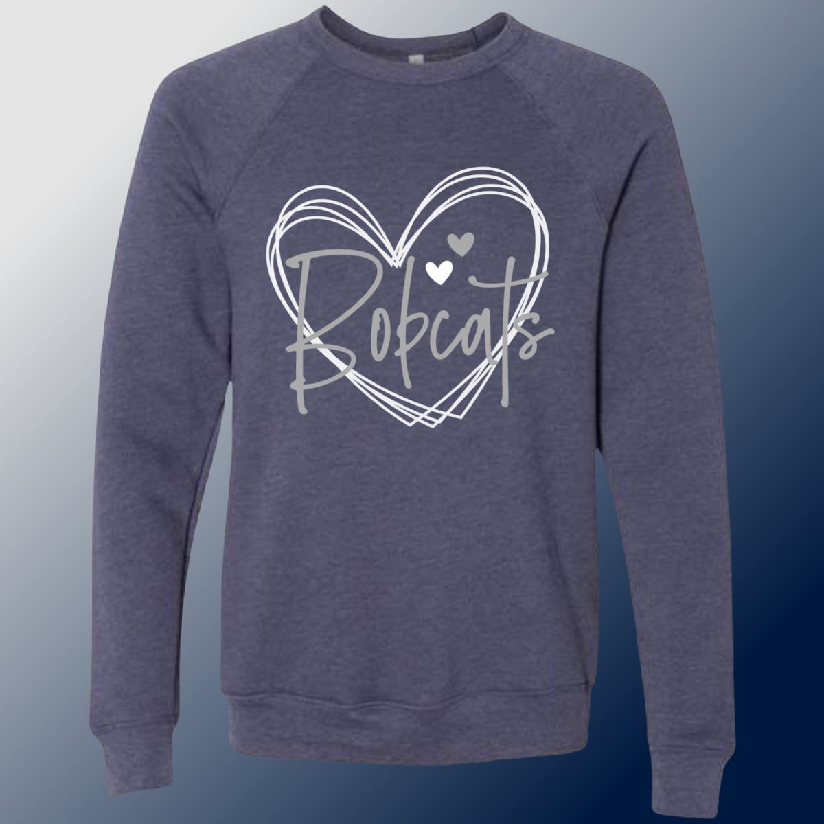 Bobcats - Heart Sweatshirt (Youth & Adult Sizes Available)