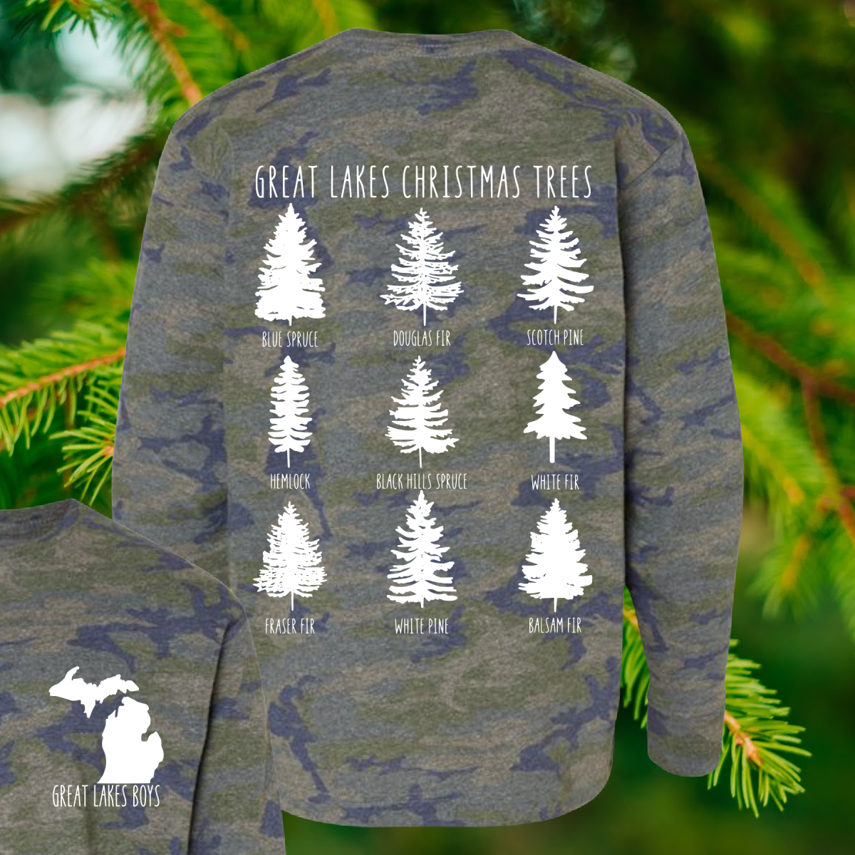 Great Lakes Boys - Great Lakes Christmas Trees on Camo