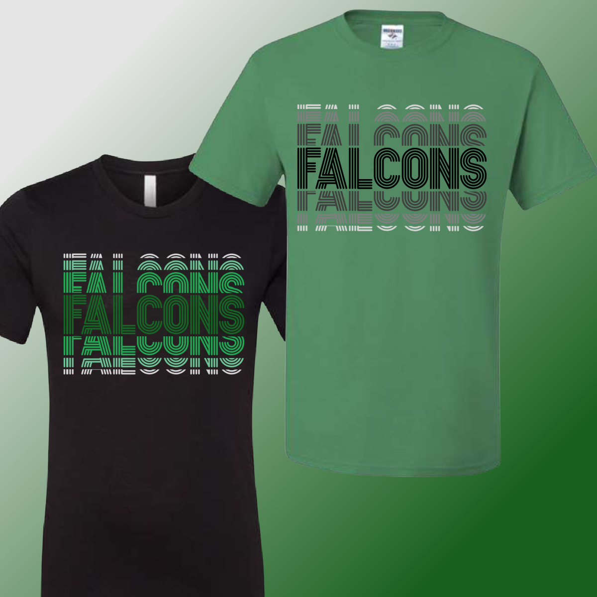 Freeland Falcons - Echo Fade Tee (Youth & Adult Sizes Available