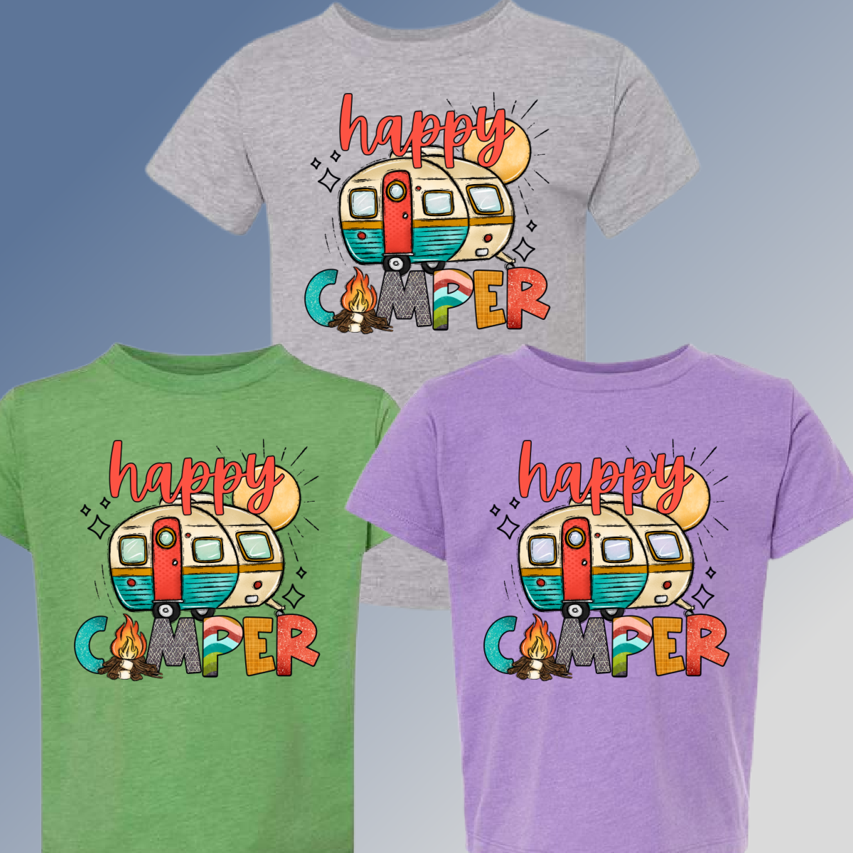 Happy Camper with Trailer - YOUTH
