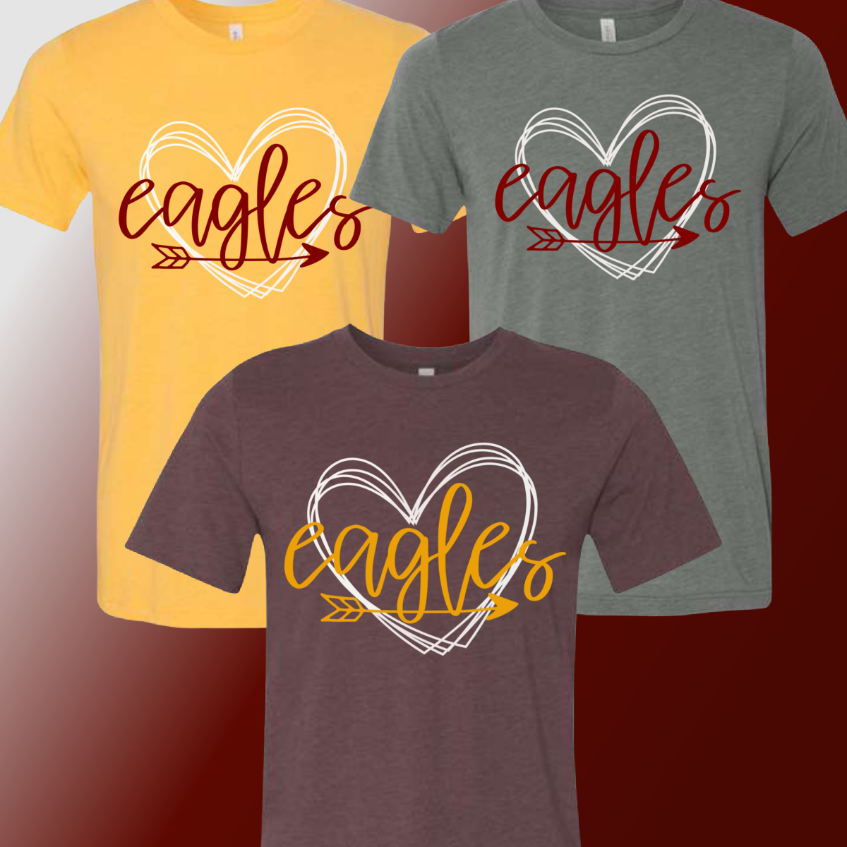 St. John's Eagles - Retro Echo Tee (Youth & Adult Sizes Available)