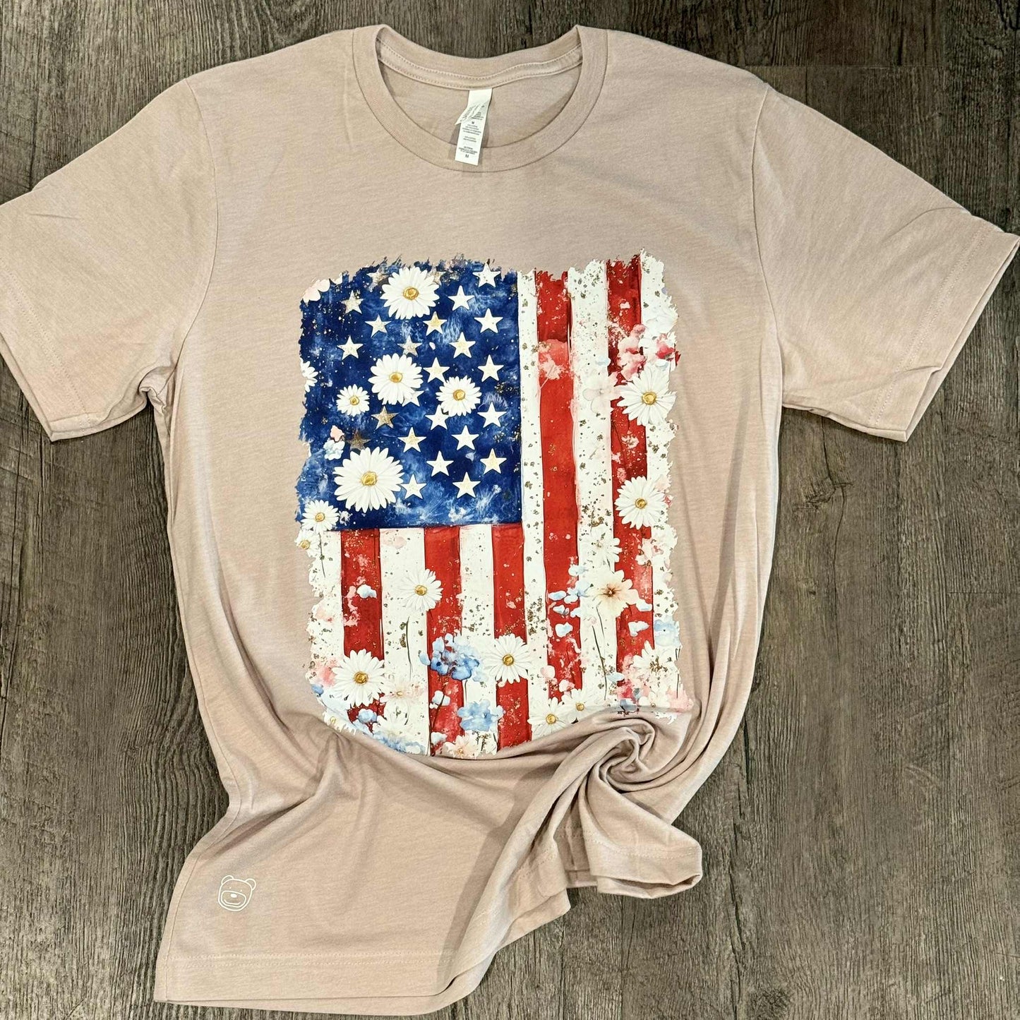 Floral American Flag (Ready To Ship)