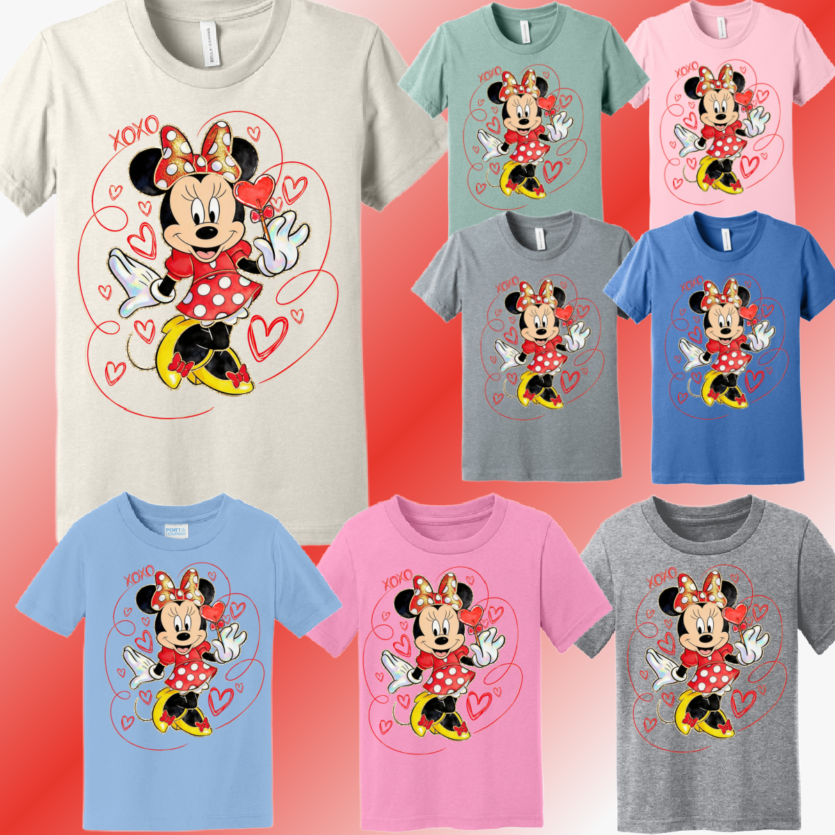 Valentines Day - Girl Mouse Tee (Youth)