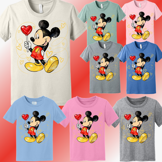 Valentines Day - Boy Mouse Tee (Youth)