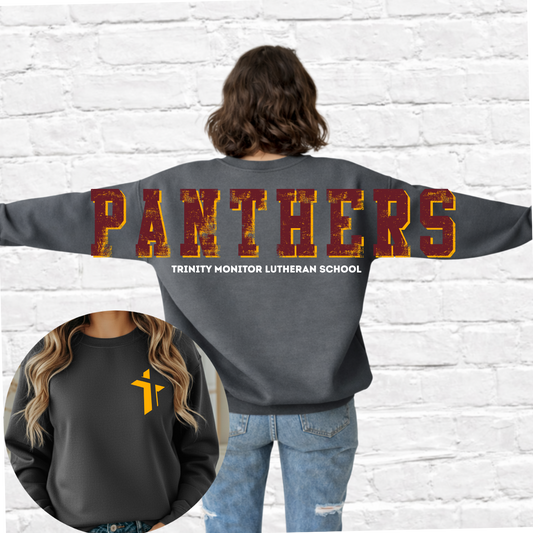 Trinity Monitor Panthers - Big Across The Back Crewneck (Youth & Adult)