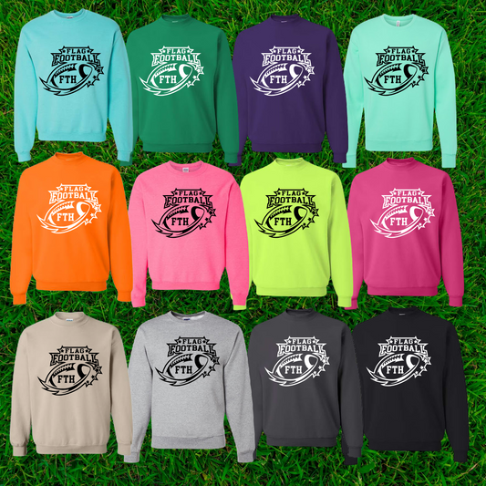 FTH Football - Logo Crewneck (Adult) - MADE TO ORDER/TWO WEEKS