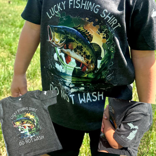 Great Lakes Boys - Lucky Fishing Shirt:  Do Not Wash (Front Design)