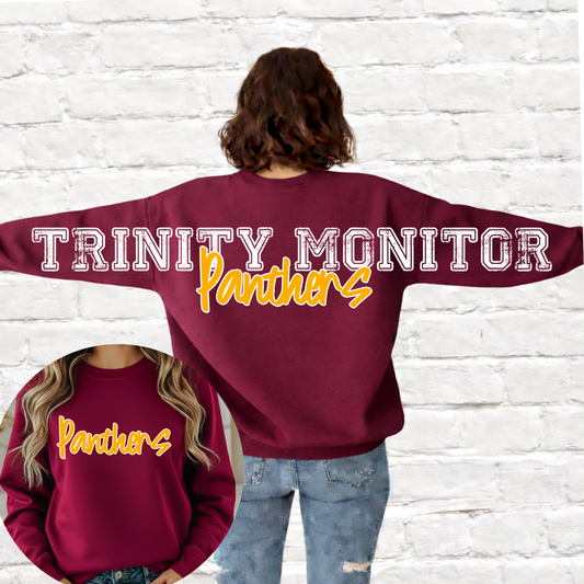 Trinity Monitor Panthers - Big Across The Back Crewneck (Youth & Adult)