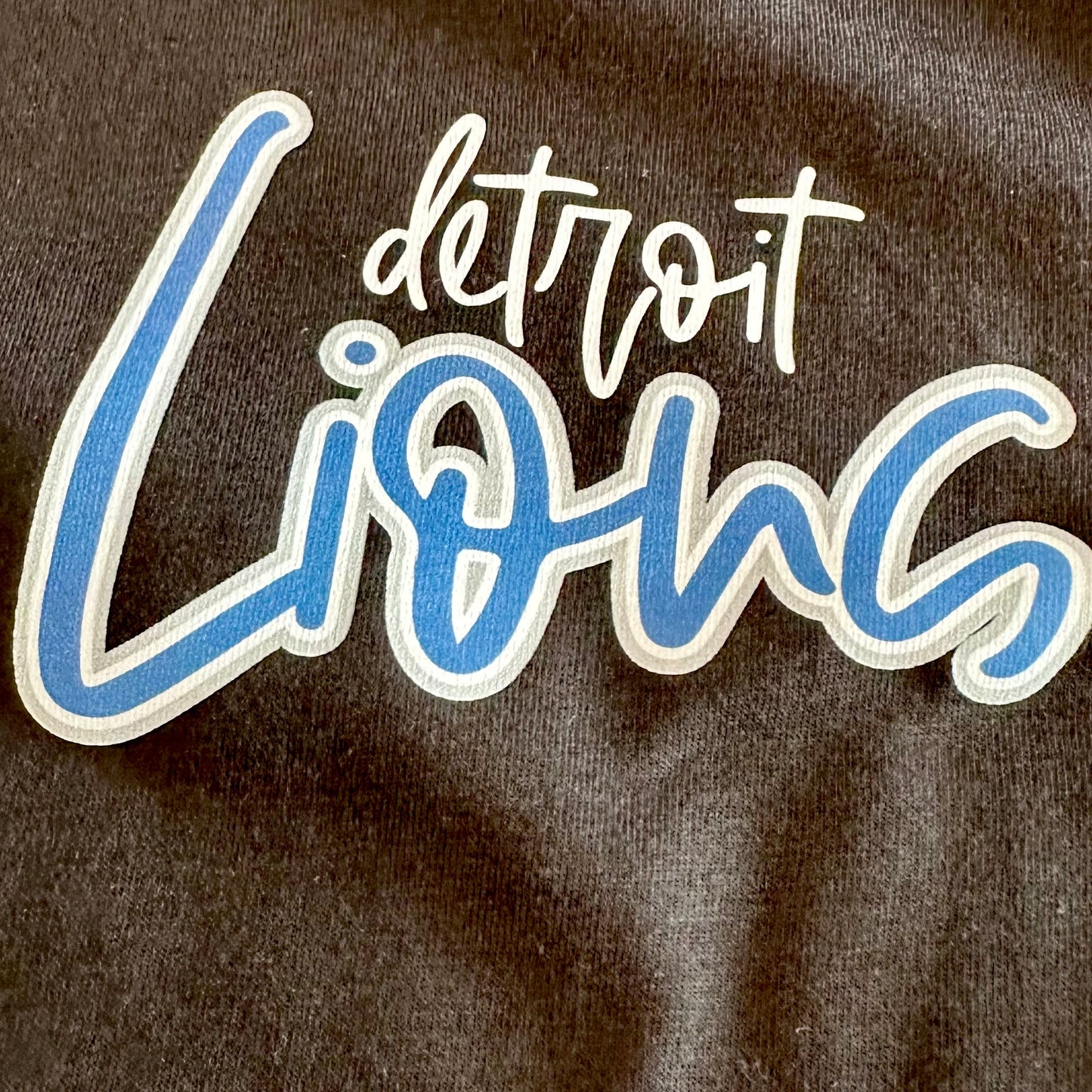 Detroit Lions Pocket Print (Black) - Ready To Ship