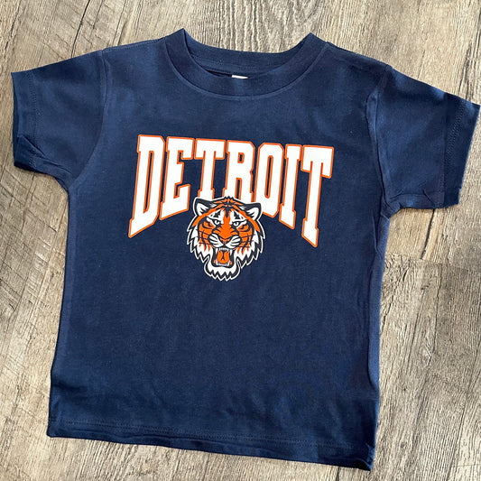 Detroit Tigers Navy Tee (Youth) - Ready To Ship*