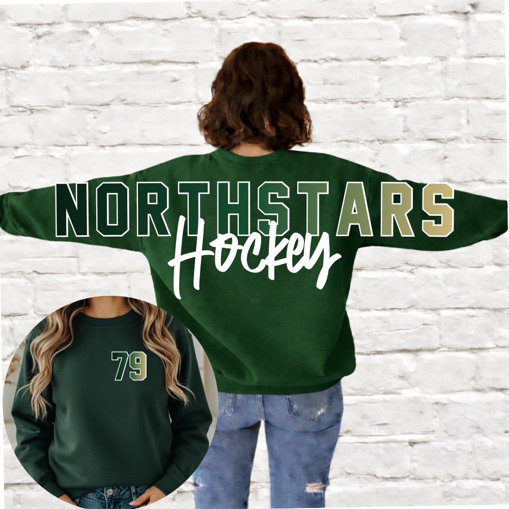 Midland Northstars Hockey - Big Across The Back Crewneck  (Youth & Adult)
