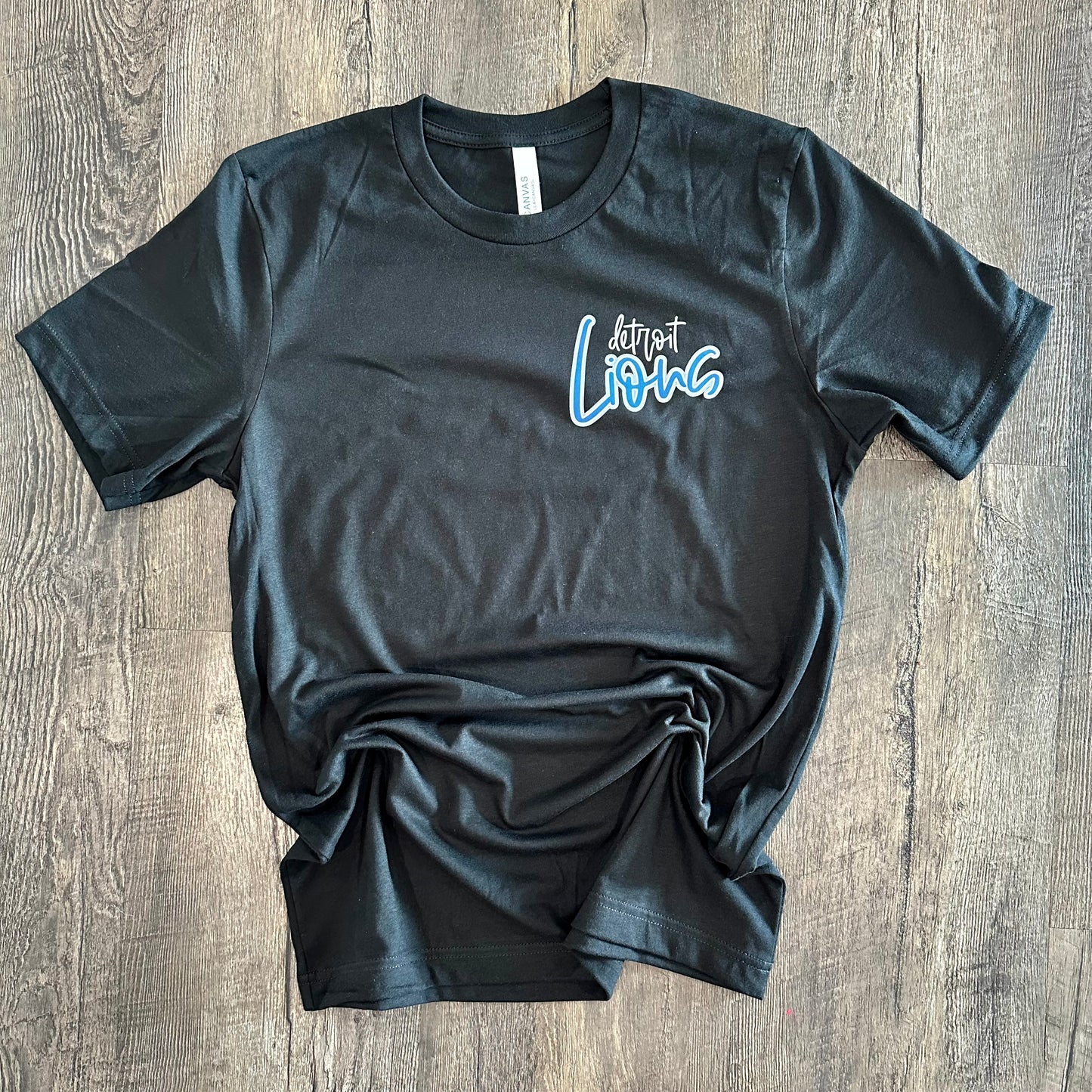 Detroit Lions Pocket Print (Black) - Ready To Ship