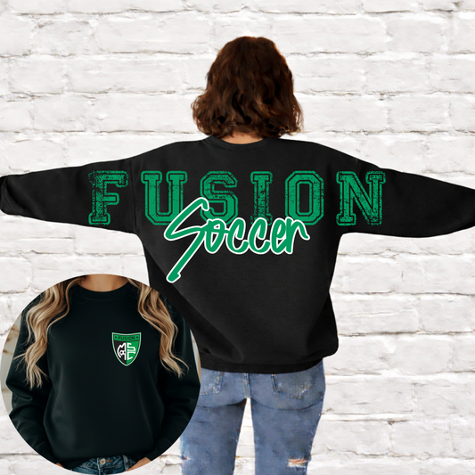Midland Fusion Soccer - Big Across The Back Crewneck (Black)