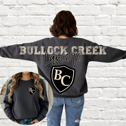 Bullock Creek Lancers - Big Across The Back Crewneck w/Shield