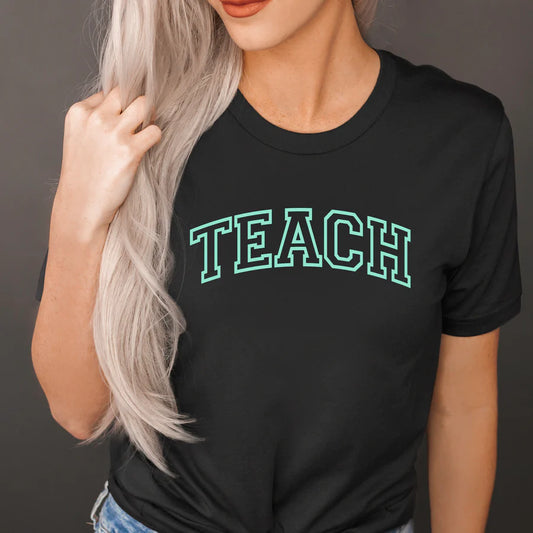 Teach Outline Mint Puff Ink