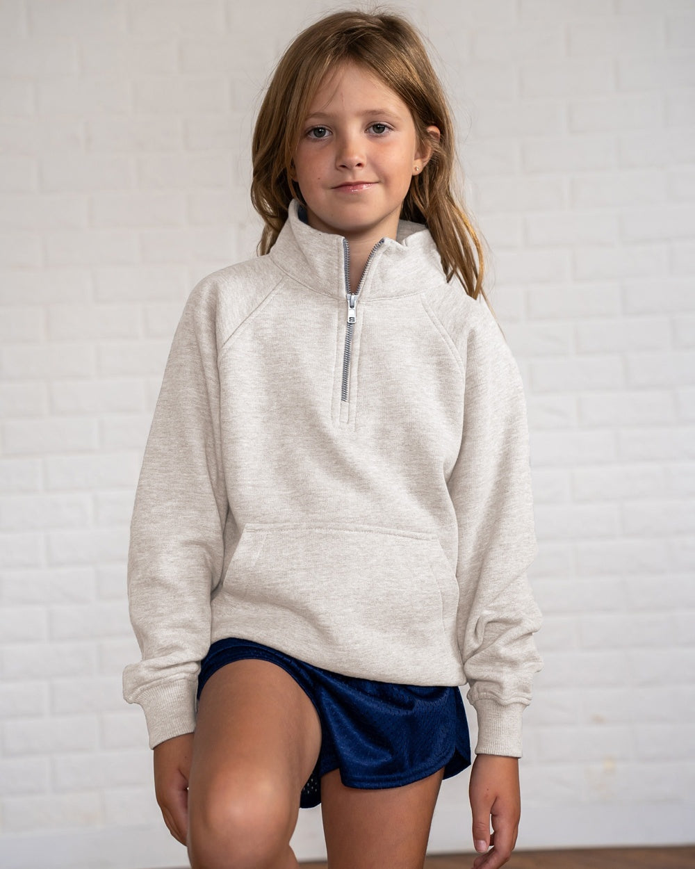 Bobcat Football - 1/4 Zip Crewneck (Youth & Adult)