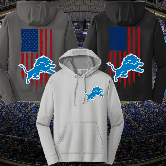 Lions FLAG Dri Fit Hoodie (Adult) - MADE TO ORDER/TWO WEEKS