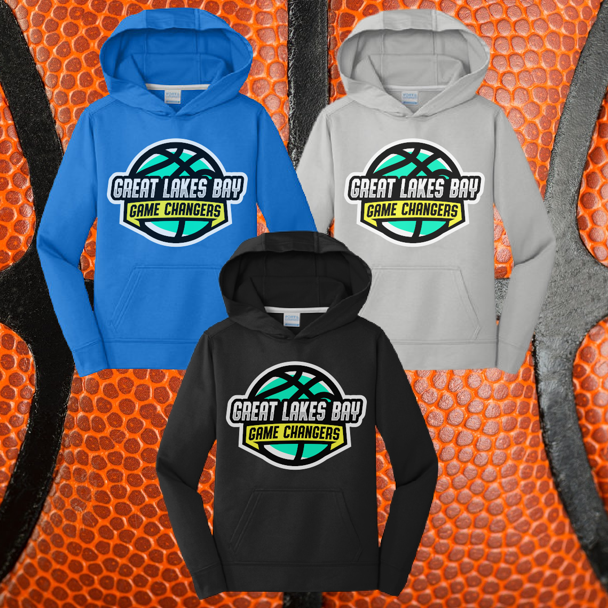 Great Lakes Bay Game Changers Basketball/Baseball - Basic Performance Hoodie