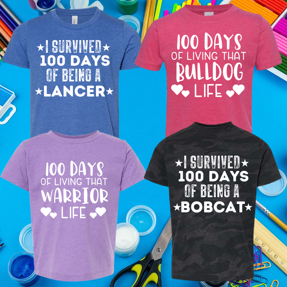 Custom 100 Days of School Tee - Youth